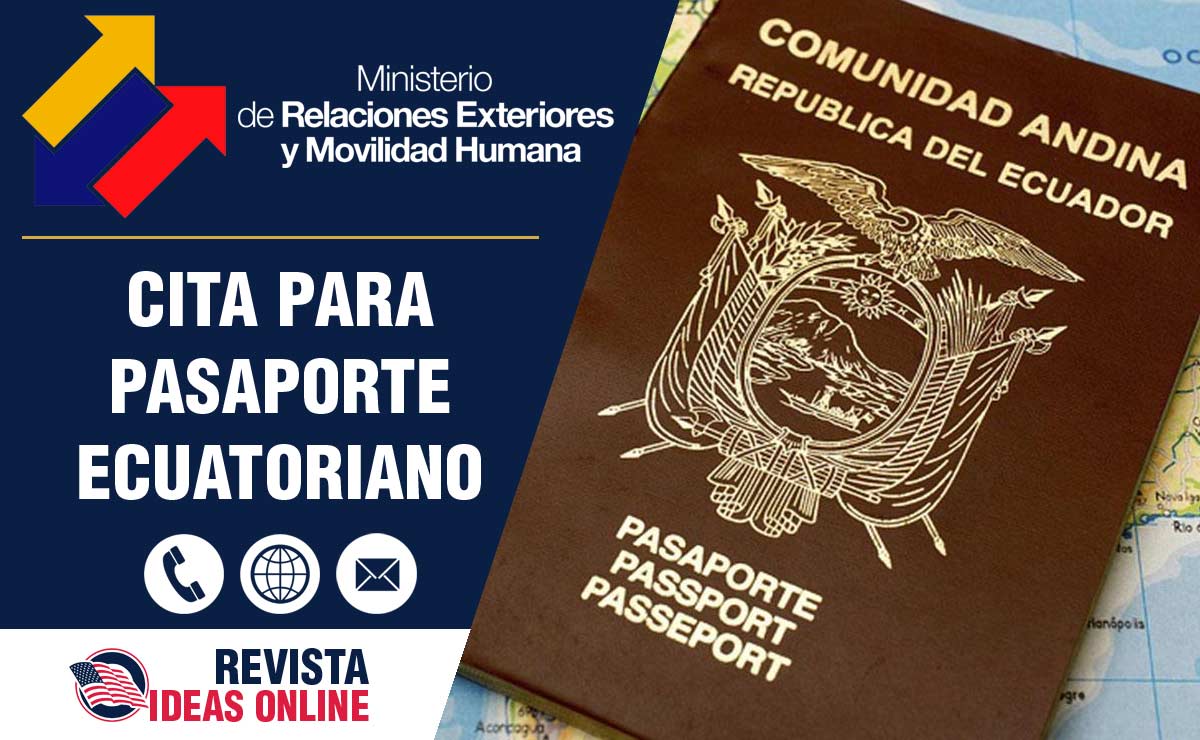 www.cancilleria.gob.ec - sacar cita para pasaporte ecuatoriano 2024